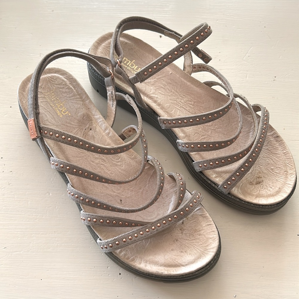 Jambu Women's "Elegance" Ladies Strappy Studded Leather Sandals US 9